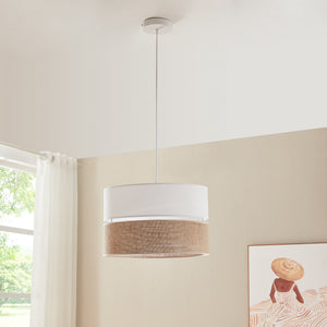 Suspension Barton blanc / effet lin lux.pro 