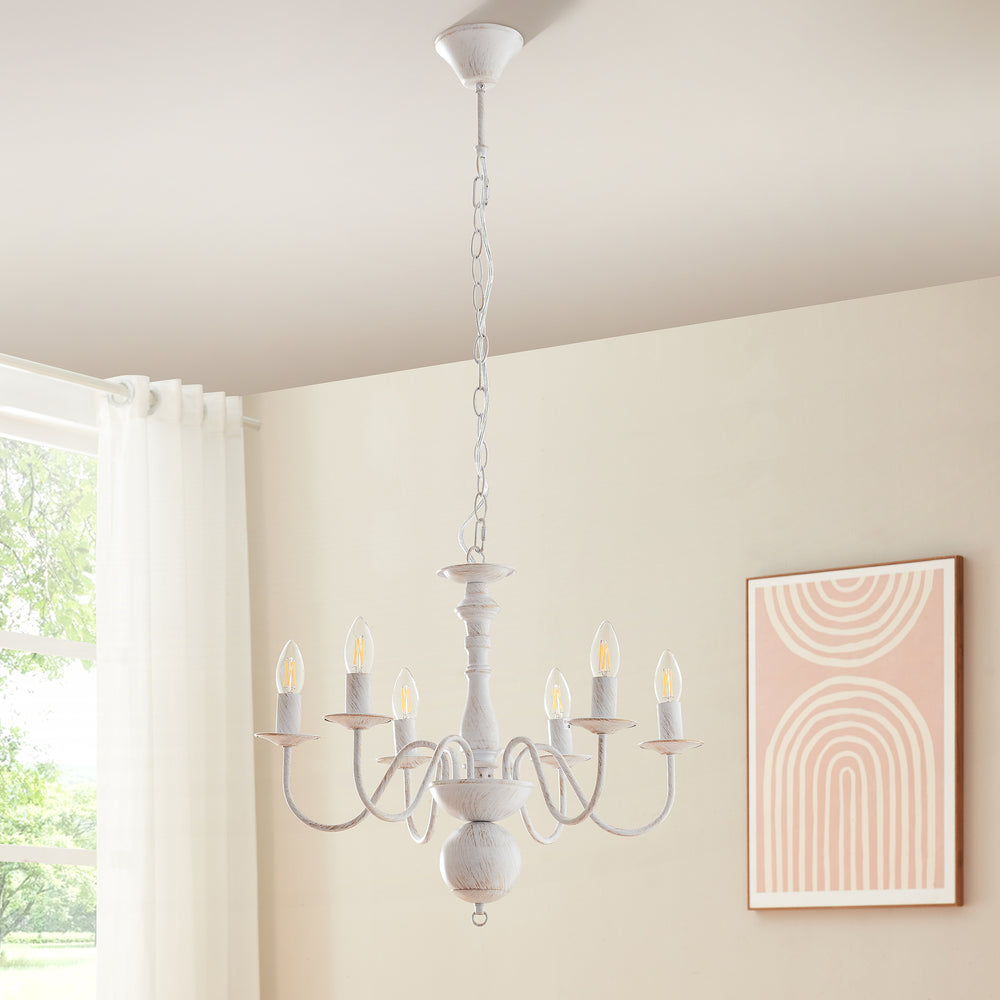 Lustre Berkeley blanc vintage lux.pro