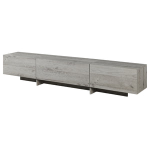 Meuble TV Kapipimso 194 x 31 x 37 cm effet chêne gris [en.casa]