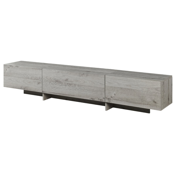 Meuble TV Kapipimso 194 x 31 x 37 cm effet chêne gris [en.casa]