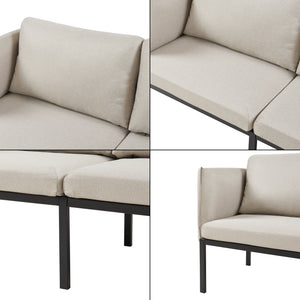 Canapé 2 places Kamar 69 x 158 x 63 cm [en.casa] 