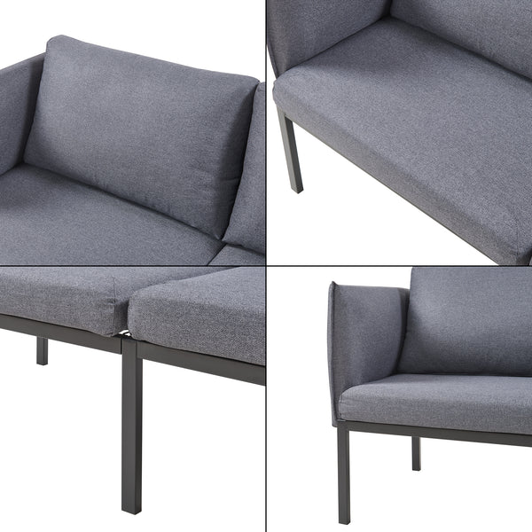 Canapé 2 places Kamar 69 x 158 x 63 cm [en.casa] 