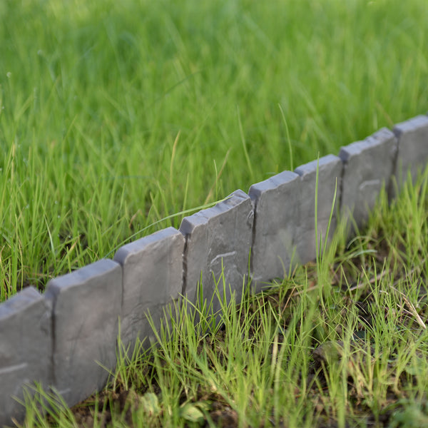 Palisaden Hellín Grau mit Steinoptik [casa.pro]