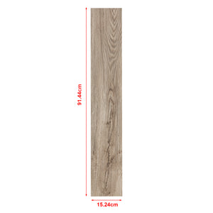 Revêtement de Sol Adhésif Lames Laminées PVC Vinyle Effet Naturel Compatible au Plancher Chauffant 7 Pièces 0,975 m² Chêne Clair Mat [neu.haus]