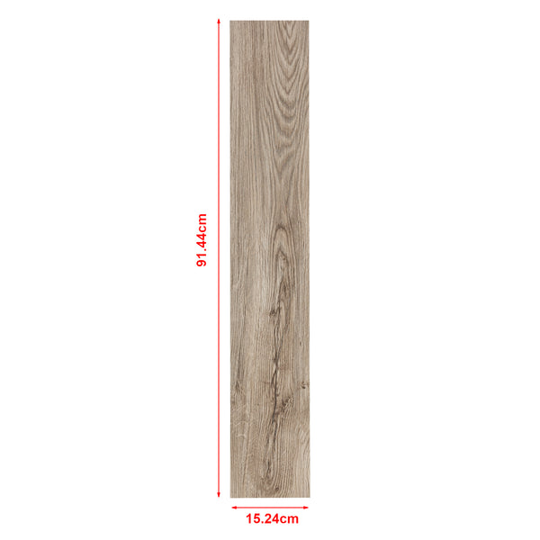 Revêtement de Sol Adhésif Lames Laminées PVC Vinyle Effet Naturel Compatible au Plancher Chauffant 7 Pièces 0,975 m² Chêne Clair Mat [neu.haus]