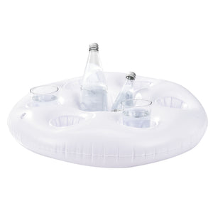 Poolbar aufblasbar Getränkehalter Kühler Pool Rettungsring Garten Bar [casa.pro]