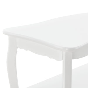 Table Basse Pearl 87,5 x 40 x 42 cm blanc [en.casa]