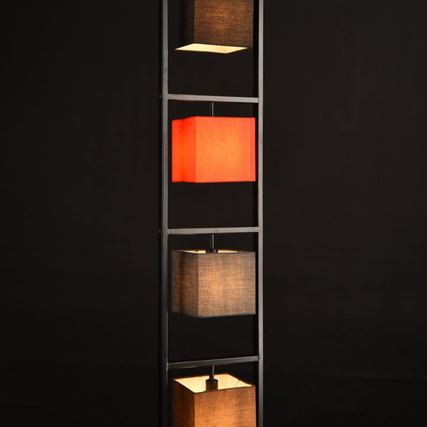 Stehleuchte Tavira 147 cm 4xE14 Max. 40W Industrial-look Metall Mehrfarbig lux.pro
