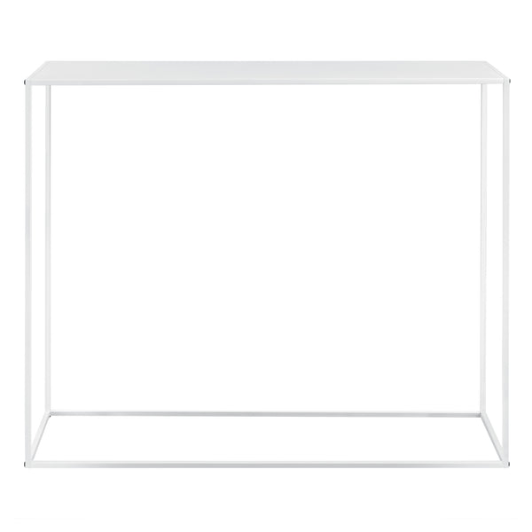 [en.casa] Tavolo a Consolle da Ingresso/Soggiorno/Corridoio 95 x 110 x 32 cm Mobile di Appoggio in Metallo - Bianco