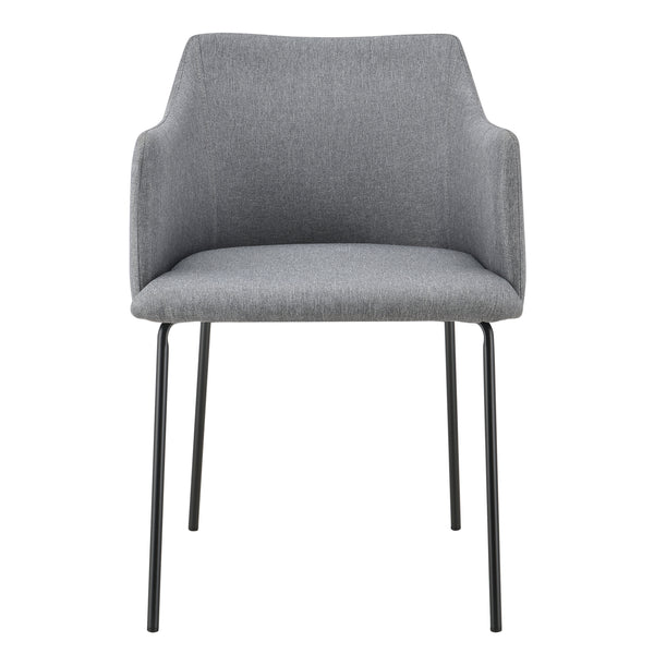 Polstersessel mit Armlene Textil Grau en.casa