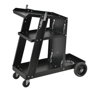 Carrello Porta Saldatrice con 3 Ripiani e Portabombola in Acciaio pro.tec.