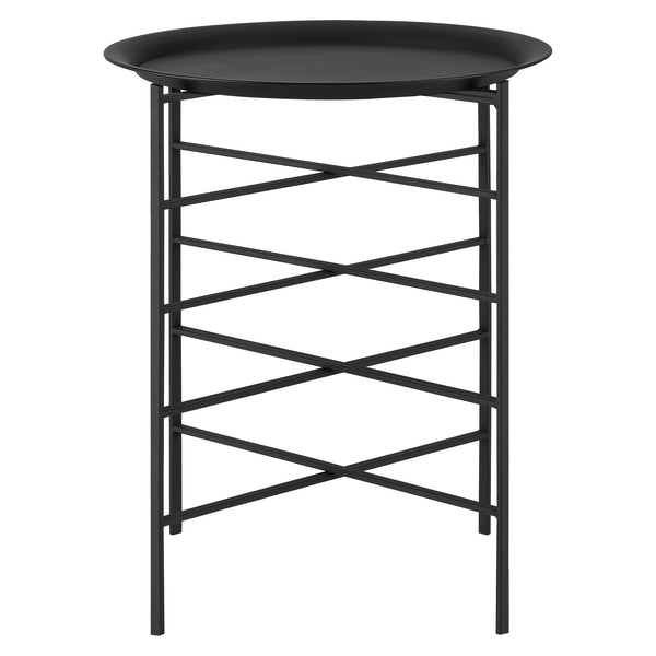Table Basse Wiltz Plateau Amovible Métal 40 x 40 x 52 cm Noir [en.casa]