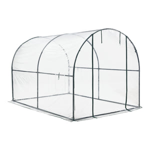 Gewächshaustunnel Grünwald 200x300x190cm PVC Transparent [en.casa]