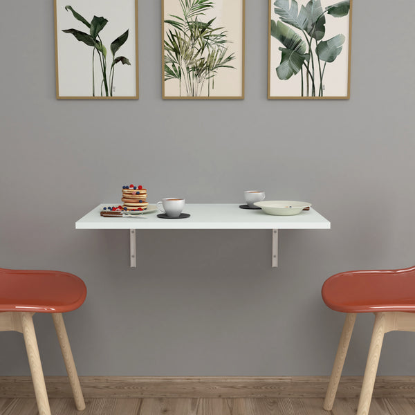Wandklapptisch Klepp 72x45cm Weiß [en.casa]