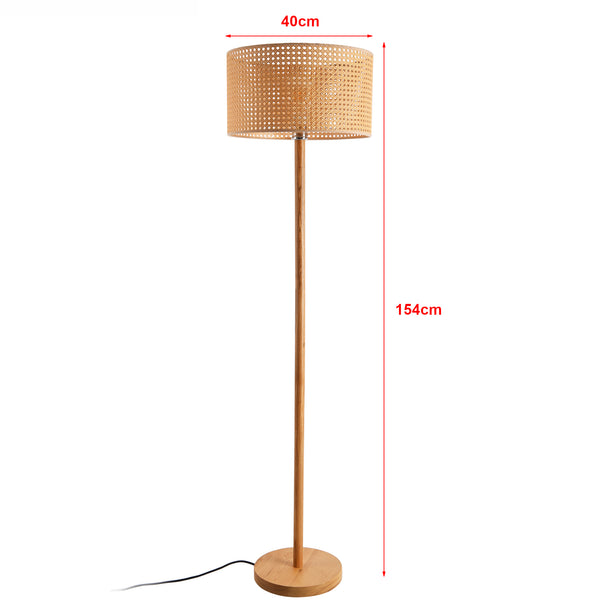 Lampadaire Rochdale 154 cm naturel / brun doré lux.pro