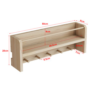 Kindergarderobe Sundeved natur aus Echtholz [en.casa]