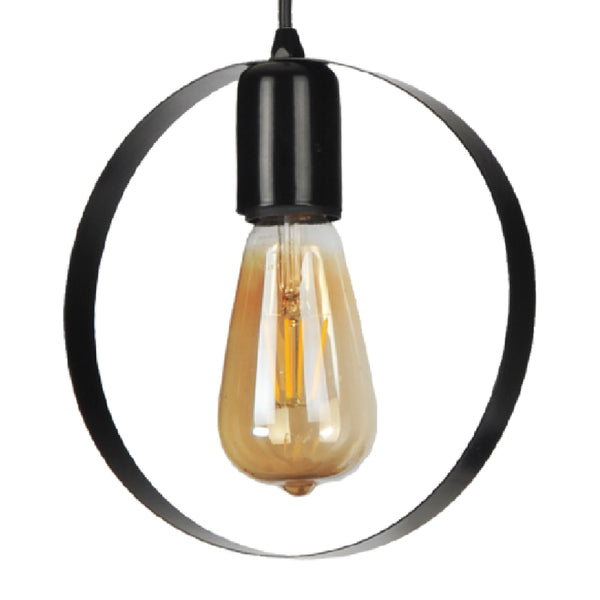 Suspension Cirencester 66 x 20 x 6 cm E27 noir [lux.pro]