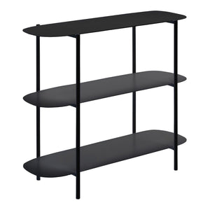 Table console Enebakk acier 70 x 90 x 32 cm noir [en.casa]