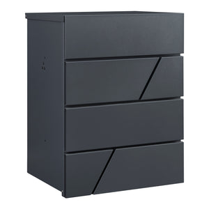 Cassetta Postale Søllerød a Muro per Pacchi 58 x 44 x 35 cm Antracite [en.casa]