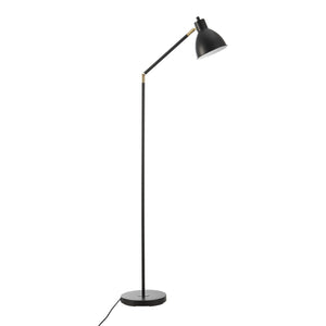 Stehleuchte Stockport 139cm Schwarz/Gold [lux.pro]