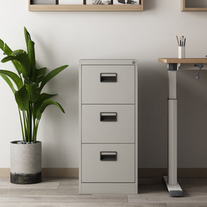 Caisson de bureau Rääkkylä acier 103 x 45 x 62 cm gris [en.casa]