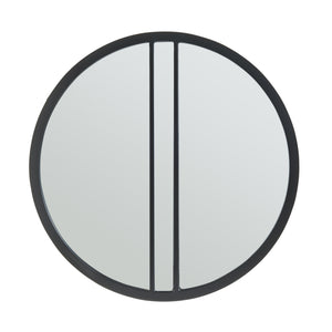 Wandspiegel Suomussalmi Ø60 cm Schwarz [en.casa]