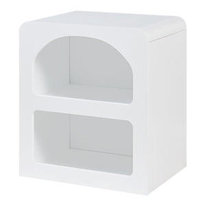 Table d'appoint Vågå 45 x 40 x 30 cm blanc [en.casa]