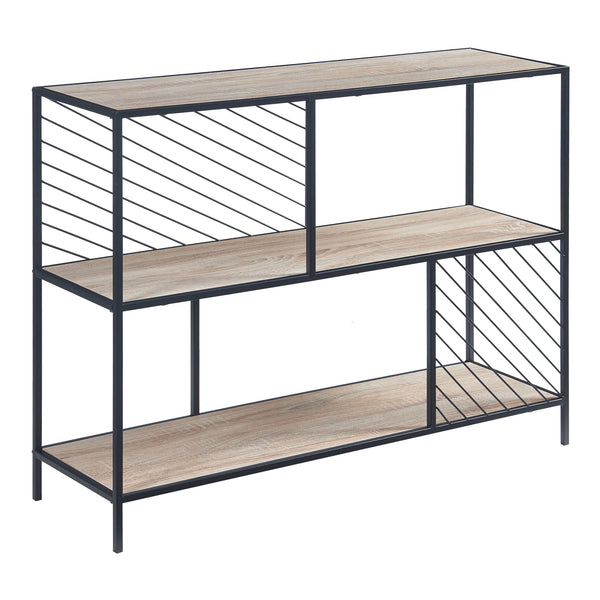 Konsolentisch Övertorneå 100x30x75 cm Schwarz/Eiche [en.casa]
