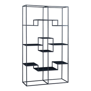 Étagère autoportante Råde 180 x 100 x 35 cm noir [en.casa]