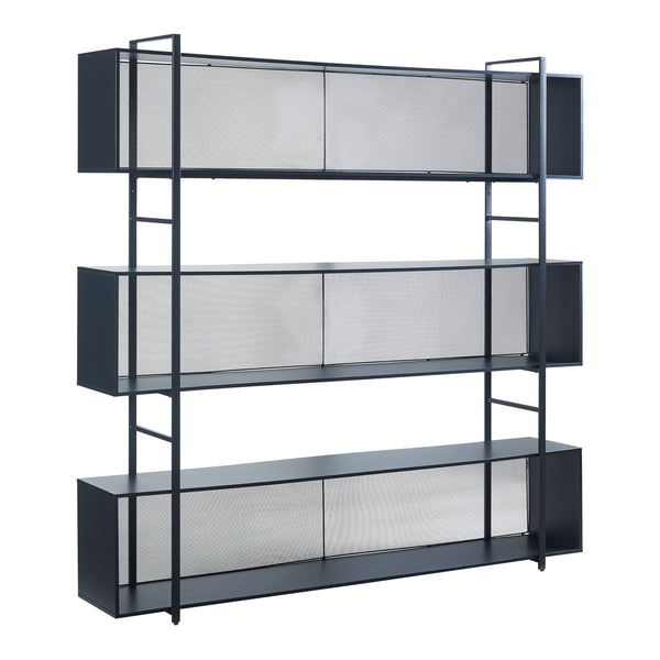 Étagère autoportante Randaberg 180 x 180 x 33 cm noir [en.casa]