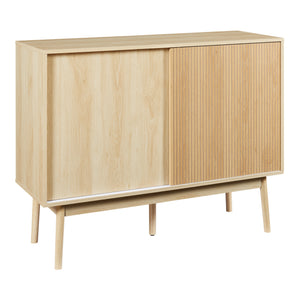 Buffet Landskrona 90 x 115 x 40 cm effet chêne [en.casa]