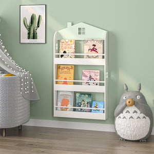 Kinderregal Vipsali 106x60x12 cm Mintgrün/Weiß [en.casa]