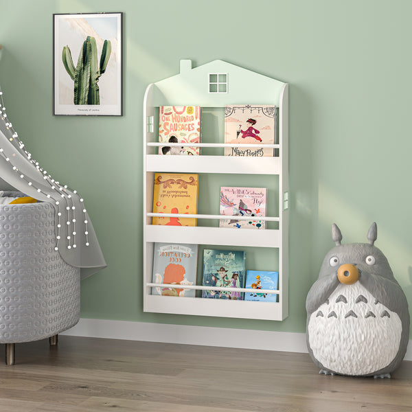 Kinderregal Vipsali 106x60x12 cm Mintgrün/Weiß [en.casa]