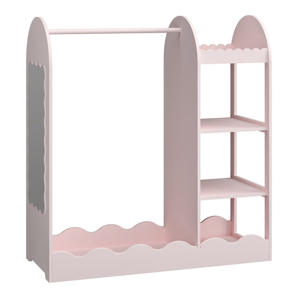 Portemanteau pour enfants Vestnes 100 x 94 x 38 cm rose [en.casa]