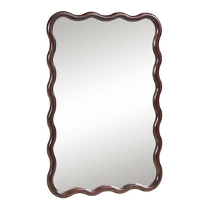 Wandspiegel Porloskid 90x60 cm Dunkelbraun [en.casa]