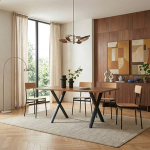 Set di 2 Gambe Klixjö con Profili Ovali a X per Mobili 'Fai da Te' 72 x 70 x 10 cm - Acciaio Nero [en.casa]