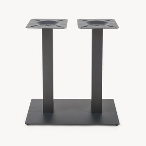 Piétement de table Vadejord acier laqué 70 x 40 x 73 cm noir [en.casa]