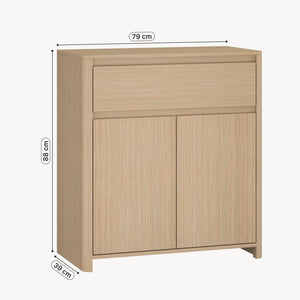 Mobiletto Takranmaa 88x79x39 cm effetto quercia [en.casa]