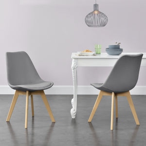 Lot de 2 Chaises de Salle à Manger Frederikstad 81 x 42 x 48 cm plusieurs couleurs [en.casa]