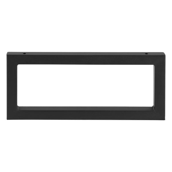 Set di 2 Supporti per Mobili Fai da Te Montaggio a Parete - (LaxA) Varie Misure - 2 Staffe in Acciaio per Mensole/Piani di Appoggio - Supporto Fino a 50 kg - Nero opaco