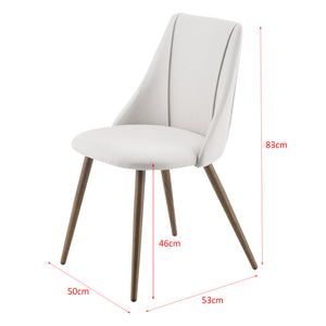 Lot de 2 Chaises de Salle à Manger Danzig 83 x 50 x 53 cm plusieurs couleurs [en.casa]