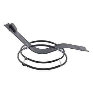 Set di 2 Lettini Prendisole a Dondolo Almaluez Sedie a Sdraio Oscillanti [en.casa]