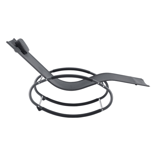 Set di 2 Lettini Prendisole a Dondolo Almaluez Sedie a Sdraio Oscillanti [en.casa]