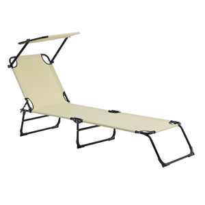 Set di 2 Lettini Prendisole Lomeda con Tettuccio Parasole e Schienale Reclinabile casa.pro