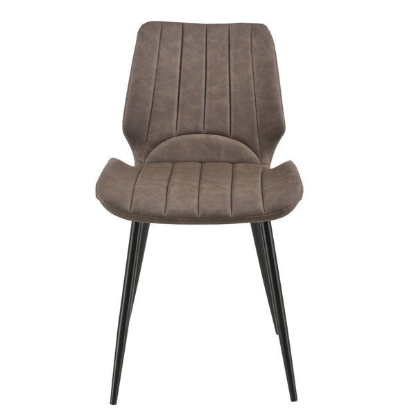 [en.casa] Lot de 2 Chaise de Cuisine Salle à Manger Bureau pour Restaurants Pieds en Métal 77 x 57,5 x 46 cm