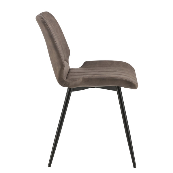 [en.casa] Lot de 2 Chaise de Cuisine Salle à Manger Bureau pour Restaurants Pieds en Métal 77 x 57,5 x 46 cm