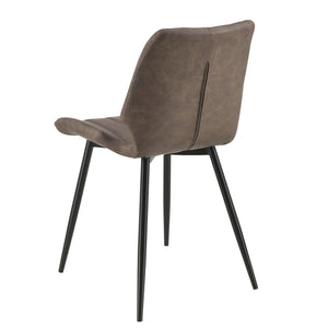 [en.casa] Lot de 2 Chaise de Cuisine Salle à Manger Bureau pour Restaurants Pieds en Métal 77 x 57,5 x 46 cm