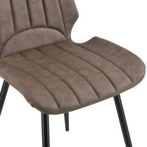 [en.casa] Lot de 2 Chaise de Cuisine Salle à Manger Bureau pour Restaurants Pieds en Métal 77 x 57,5 x 46 cm