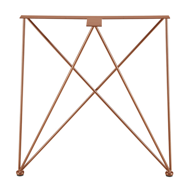 [en.casa] Set de 2 Pieds de Table Pied de Meuble Structure Acier avec Protecteur de Sol DIY 62 x 22 x 72 cm