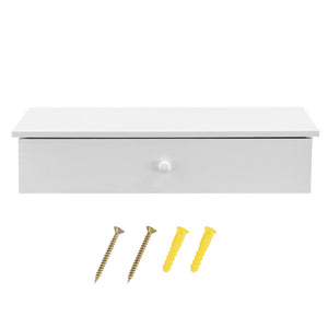 Wandregal Larvik mit Staufach Dunkelgrau en.casa